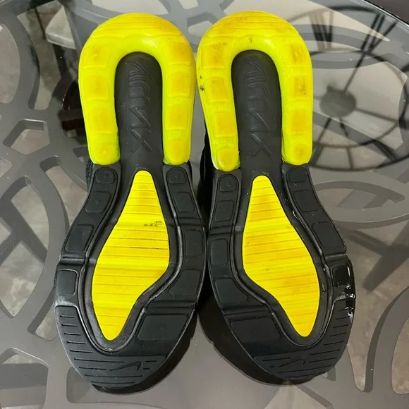 Nike Air Men's Max 270 Black Volt Oil Grey Size 10 - Picture 7 of 7